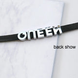 Sexy Bad Words All Holes Open Letters Choker Necklace Women Men Suggestive Adult Chocker Collar Cosplay Custom Jewelry Gift