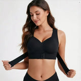 Women's Posture Correction Bras Seamless Wireless Push Up Bralette with Cross Back Support Female Lingerie