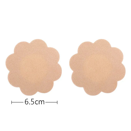 Reusable Women Breast Petals Lift Silicone Nipple Cover Invisible Petal Adhesive Strapless Backless Stick on Bra Breast Stickers