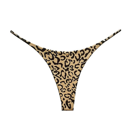 Cotton Leopard G String Flower Women Panties Sexy Briefs Thong Low Waist T-back Underwear Seamless Female Lingerie Size S-XXL