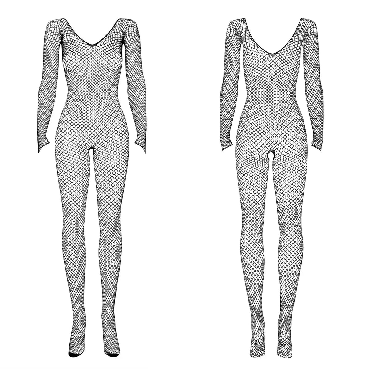Babydolls Sexy Adult Open Crotch Body Stockings Female Black Women Fishnet Lingerie Underwear Transparent Bodysuit Costumes
