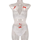 3pcs Sexy Lingerie Women Bra Panty Garters Set See Through Lace Underwear Erotic Lingerie Sets Sexy Women's Bra Porno Costumes