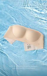 SUJIIN Invisible Strapless Bra for Women Wireless Seamless Push Up Bralette Lady Summer Convertible Multiway Lift Bras Female