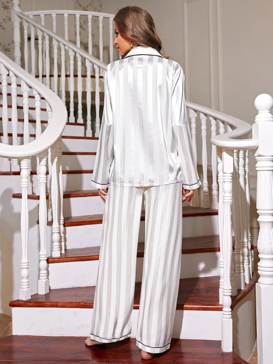 Luxury Women's Pajamas Set Nighty for Woman Pyjamas Pajama Woman Winter Long Sleeve Pajamas Sleepwear for Sleeping Sets Ladies