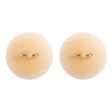 Tornova Solid State Rubber Nipple Patch Invisible and Traceless Solid Chest Patch Women's Sexy Breast Patch Nipple Decoration