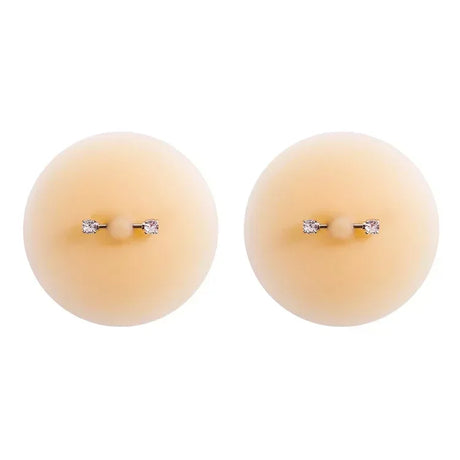 Tornova Solid State Rubber Nipple Patch Invisible and Traceless Solid Chest Patch Women's Sexy Breast Patch Nipple Decoration