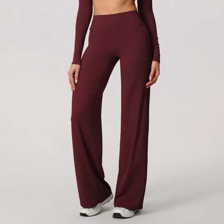 New Summer High Waist Wide-Leg Yoga Joggers Women's Autumn Casual Outdoor Sweatpants Female Straight Tracksuit Bottoms