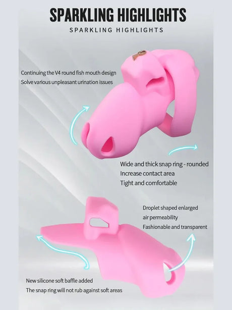 Silicone Chastity Cage BDSM Male Penis CB Lock Gay Pornographic Urethral Wearable Device Masturbator Sex Toys Sexy Accessories