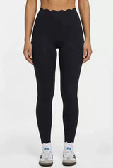 Lace Sports Fitness Long Sleeve Women's Underwear With Chest Pad Off-Shoulder Sportswear Slim Fit Leggings Workout Activewear