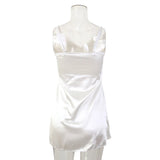 Women Sexy Lace V-neck Sleepwear Suspenders Nightdresses Female Sleeveless Nightwear Sleep Nightdress For Ladies