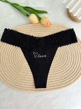 Custom Thong Crystal Letter Name G-string Women Ice Silk Panties Skin Effect Panty Seamless Knickers Girlfriend Anniversary Gift