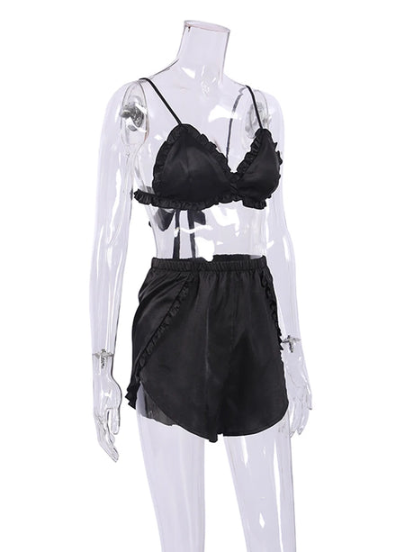 Pajama Sets Patchwork Lace Robe Sets With Bra Satin Sexy Underwear Set Woman 3 Pieces Sleepwear Sets Bathrobes 2023 Nightwear