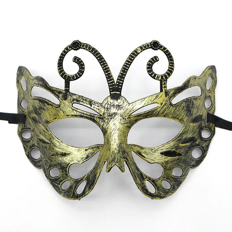 1PC Masquerade Mask Vintage Prince Mask Black Antique Copper Half Face Mask Plastic Retro Crown Masks Women Party Decoration
