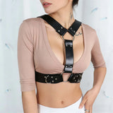 Sexy Chest Harness Leather Lingerie Body Harness Women Mature Suspenders Garter Belt Harness Underwear Bondag