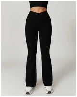Flared Pants Women Yoga Bell-bottoms Tight Lifting Dance High Waist Tights Sport Pants Gym Running Breathable Fitness Leggings