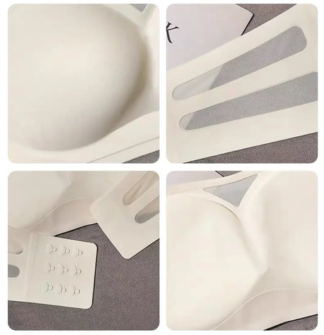 Anti-slip Strapless Bra, Bandeau Style, Invisible One-piece, Traceless Summer Strapless Wedding Sexy Small Breast Push-up Bra