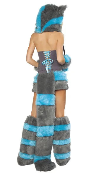 Halloween Costume Woman Furry Monster Fox Cat Cosplay Clothes Nightclub Party Dress up Rave Outfit Stage Wear 2025