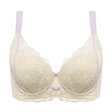 Lace Embroidery Balconette Bra for Women Lightly Padded Underwire Lingerie Large Sizes 34 36 38 40 42 B C D E F G Cups