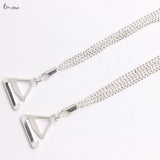 Detachable Rhinestone Metal Bra Strap for Women, Non-Slip Invisible Adjustable Crystal Shoulder Straps,Lingerie Accessories Gift