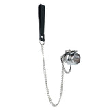 ORALSX Stainless Steel Testicle Pendant Scrotum Locking Ring Male Penis Bondage Rings BDSM Penis Exercise Gay Adult Sex Toys
