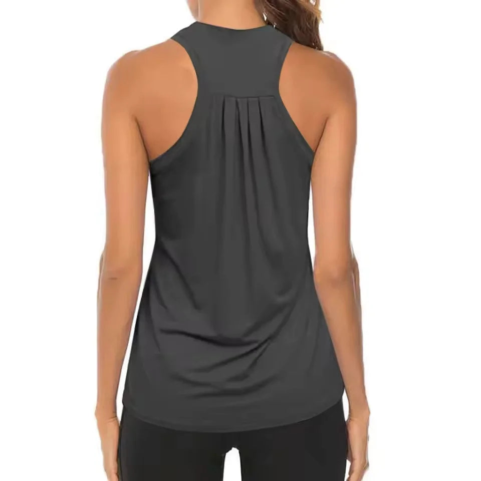 Sleeveless Racerback Workout Tank Tops for Women,Dry Quick Breathable Gym Running Training Yoga Shirts,Fitness Sport Yoga Vest
