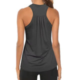Sleeveless Racerback Workout Tank Tops for Women,Dry Quick Breathable Gym Running Training Yoga Shirts,Fitness Sport Yoga Vest