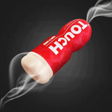 textureMale Masturbator Silicone Suction Cup with Realistic Vagina 3D Pussy Stroker Sleeve for Men Discreet Solo Playtime