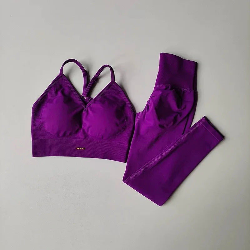 High-Waisted Hip-Lifting Women's Exercise Suit Shockproof Yoga Fitness Clothes for Running And Styling