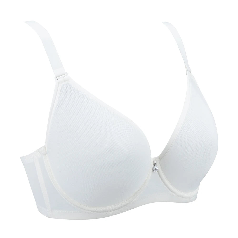 Sheroine Plus Size Women's Bra Full Coverage Ultra-thin Mesh Supportive Plunge T-Shirt Push Up Lift Everyday Lightly Lined Bras
