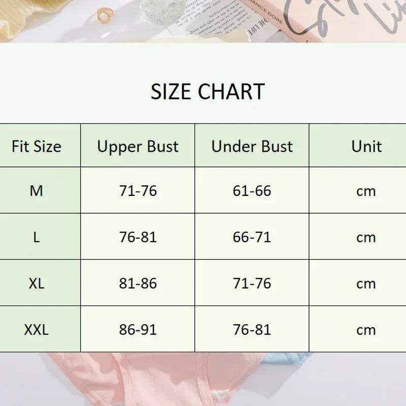 3Pcs/Set Women's Push-up Gather Wireless Bra Women Gathered Up Soft Support Adjustable Underwear Anti-sagging Seamless Bra M-2XL