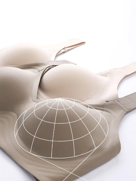 Big breasted sleeping bra for women 6XL without steel rims gathered without scars plus size vest yoga exercise anti sagging bra