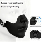 Halloween Glossy Half Face Mask Breathable Artificial Face Adjustable Elastic Mask DIY Party Role-playing Dress-up Accessories