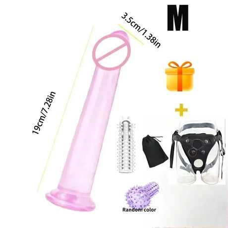 Vaginal Masturbators 4 Sizes False Penis Wearable Strapon Penis Pants Lesbian G Spot for Women Black Dildo Stimulator Strap Cat
