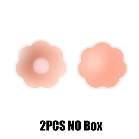 Women Silicone Nipple Stickers 6Pair Anti-bump Chest Pad Lift Nipple Cover Pads Invisible Reusable Bra Chest Sticker Breast Pad