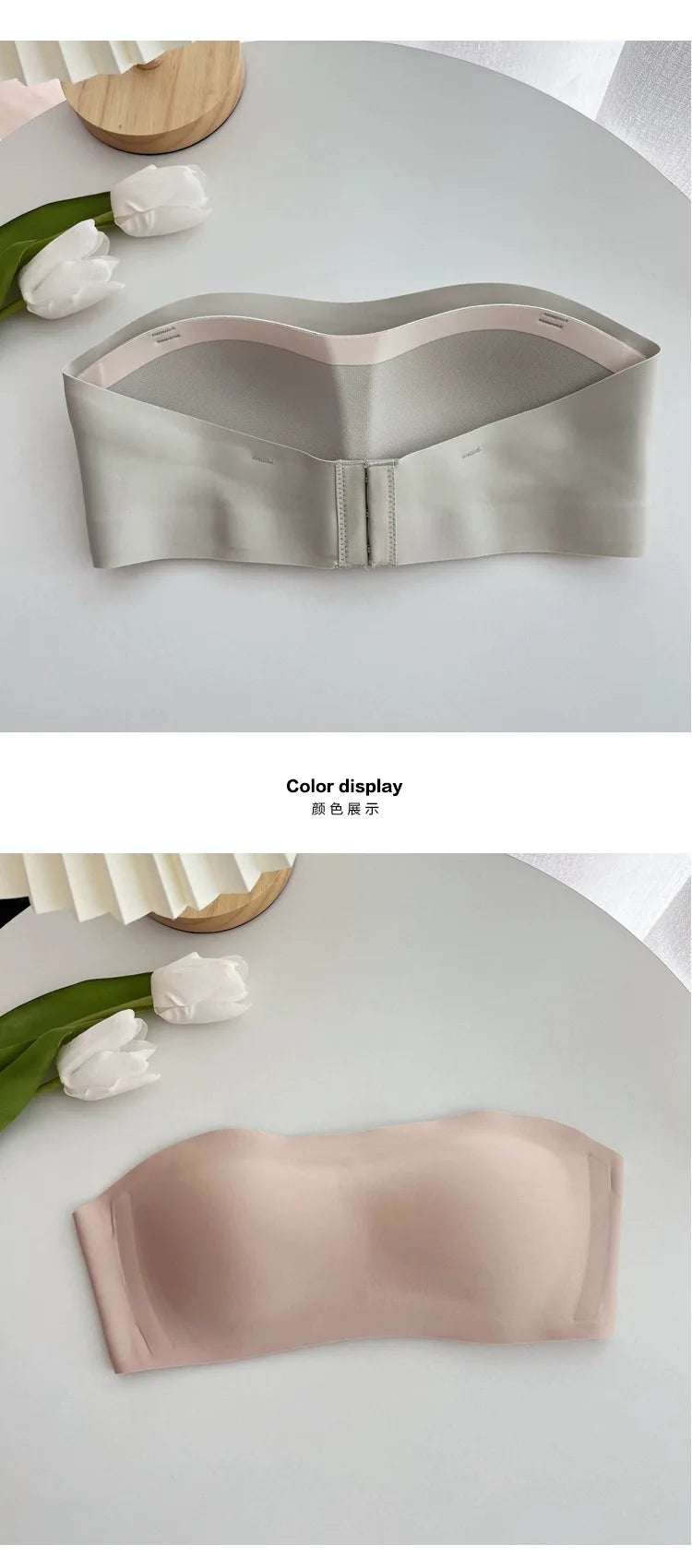 Sexy Seamless Tube Top Bra Invisible strapless Bras Women Underwear thin Non slip Push up Bralette Wireless Female Lingerie
