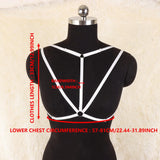 Red Body Harness Belt: Strappy Cage Bralette, Naughty Tank Top