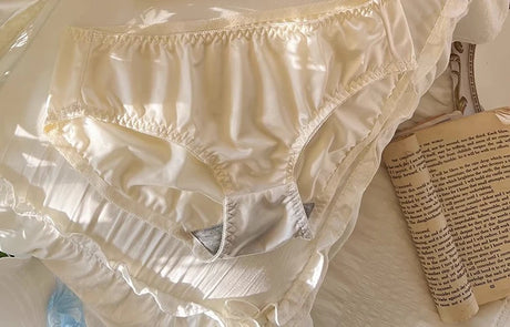 Japanese Anime Set Victoria's Style Half Cup Minimiser & Knickers | Push Up for Small Chest Retro sensual Lingerie Bride Gift