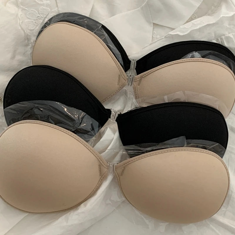 2025 New Women Summer Chest Stickers Lift Up Nude Bra Self Adhesive Bra Invisible Cover Bra Silicone Pad Sexy Strapless Breast