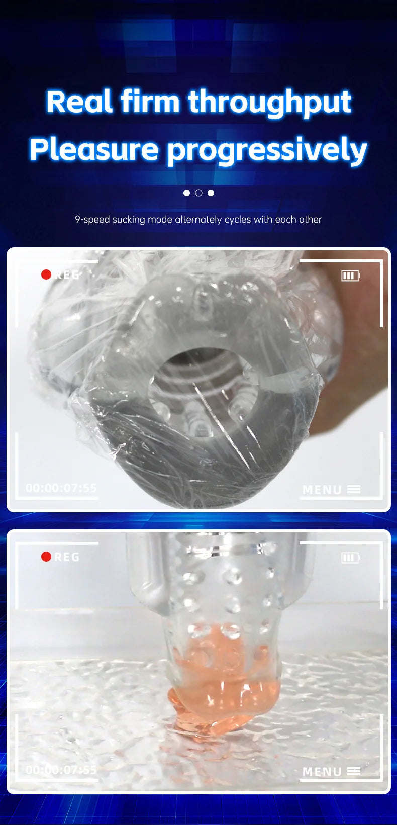 Automatic Male Masturbator Vibration Blowjob Sucking Machine Silicone Vagina Masturbation Cup Sex Toys Adult Goods for Men