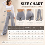 DFXEN LOGO New Women Wide Leg Yoga Pants High Waist Butt Lift Loose Fitness Gym Workout Flare Leggings Casual Sports Trousers