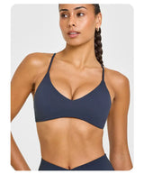 Sexy Fitness Yoga Bras Race Back Sports Bras Nylon Top Women Bra Breathable Underwear for Women Gym Yoga Bras Solid Color