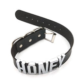 30MM Soft Faux Leather Collars Goth Sexy Customized Letters MEOW Choker Necklace Punk Personalized Role Age Cosplay Jewelry