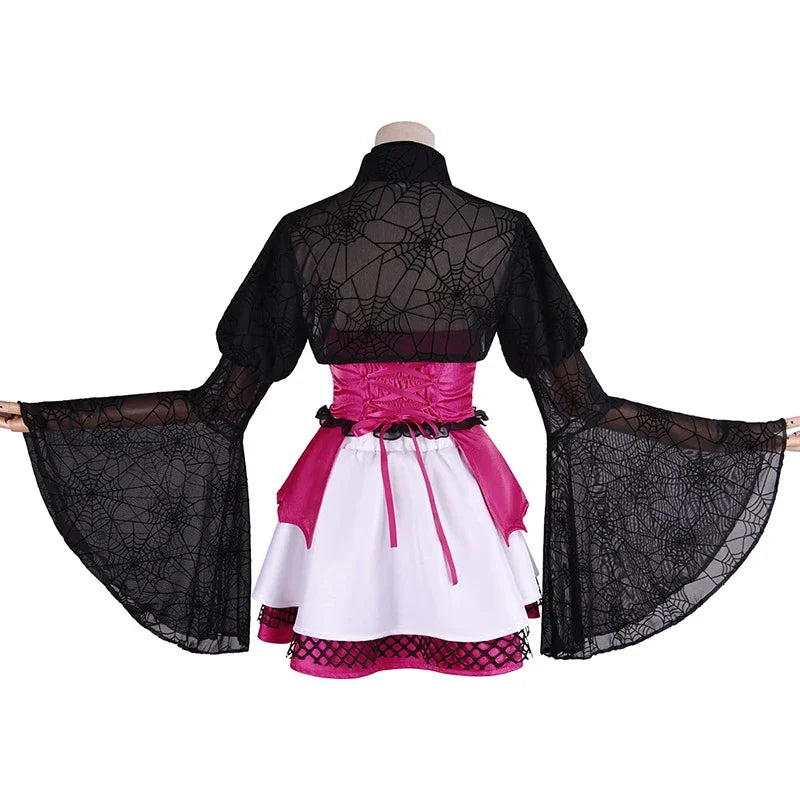Women's Corset Dress Draculaura Cosplay Costume Women Sexy Corset Lolita Short Dress Suit Gothic Punk Dress Halloween Clothes