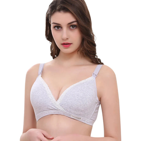 Maternity Clothes Nursing Bra French Secy Lace Pregnant Women Breastfeeding Padded Mothers Underwear Bras Breast Feeding Mother
