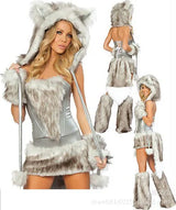 Cosplay Halloween Party Costume Ape Character Role Play Uniform Orange With Big Tail Wolf Game Costume Cosplay Costume
