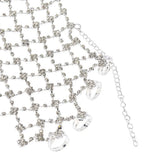 Stonefans Long Mesh Bracelet Women Luxury Performance Charm Fashion Ring Arm Chain Jewelry Hand Accessory Wedding Dangle Party