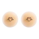 Tornova Solid State Rubber Nipple Patch Invisible and Traceless Solid Chest Patch Women's Sexy Breast Patch Nipple Decoration