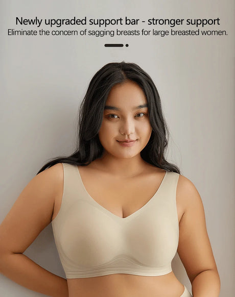 Multi-Color Solid Pattern Jelly Latex Girls' Bra Plus Size Adjustable Removable Steel Ring Everyday Spandex Marks Made