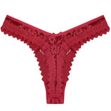 Custom Crystal Letter Lace Thong Panties for Women Personalized Name Underwear Gold Silver Rhinestone Gift Multiple Colors