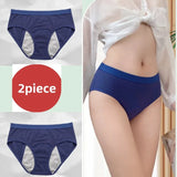 2PCS/set Leak Proof Menstrual Panties Cotton Shorts for Women Waterproof Briefs Intimates Physiological Female UnderwearXS-2XL